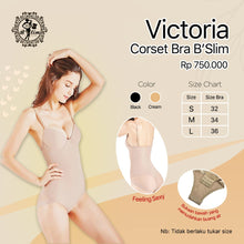 Muat gambar ke penampil Galeri, Victoria corset bra B&#39;Slim

